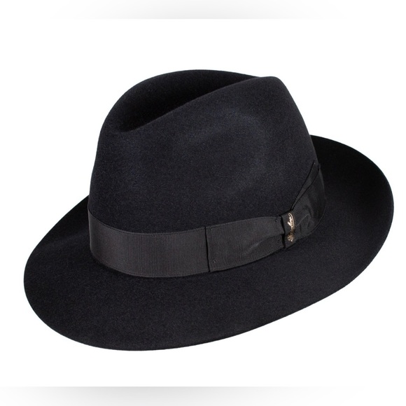 The Borsalino Classico Unisex Iconic Fedora Made in Italy Size 7 1/2 - Picture 1 of 13